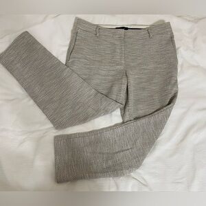 Ann Taylor Black and White Straight Leg Pants